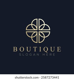Luxury boutique logo vector, a logo suitable for boutiques