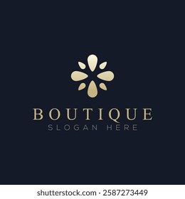 Luxury boutique logo vector, a logo suitable for boutiques