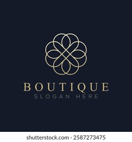 Luxury boutique logo vector, a logo suitable for boutiques
