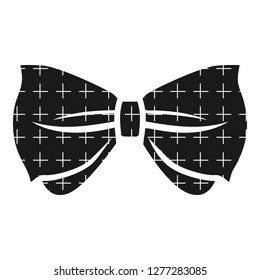 Luxury bow tie icon. Simple illustration of luxury bow tie vector icon for web design isolated on white background