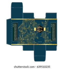 Luxury box design, illustration vector.