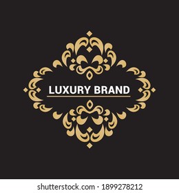 Luxury brand desing logo vector template.