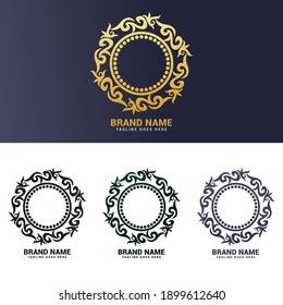 Luxury brand desing logo vector template.
