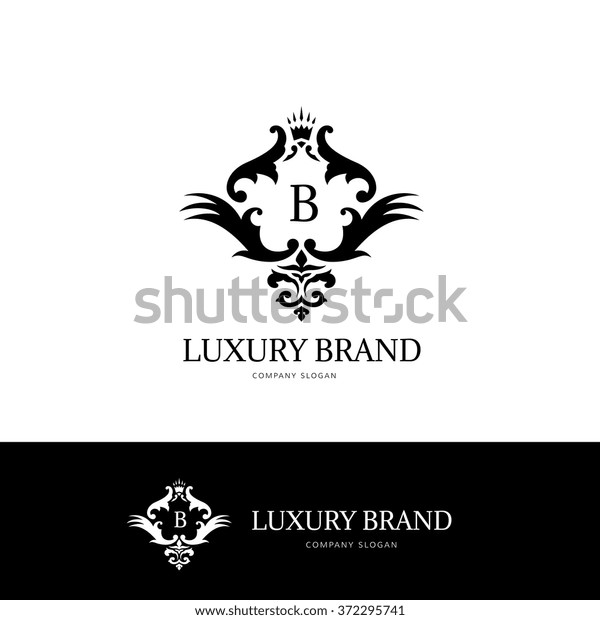 Luxury Brand Logo Design Template Stock Vector Royalty Free 372295741