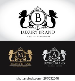 Luxury Brand Logo Template for Cosmetic beauty and woman fashion brand identity