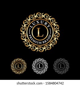 Luxury brand logo vector stock