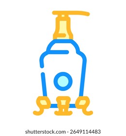 luxury branded soap bottle color icon vector. luxury branded soap bottle sign. isolated symbol illustration