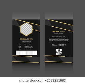 Luxury branding office collage and any place personal use admit card template