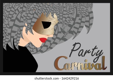 Luxury Brazilian Carnival Party Illustration