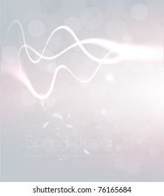 Luxury bright abstract greeting card. Vector spring or summer background. Eps10.