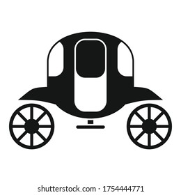 Luxury brougham icon. Simple illustration of luxury brougham vector icon for web design isolated on white background