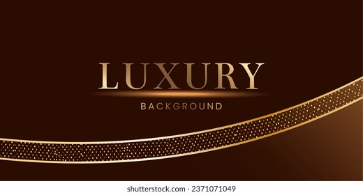 Luxury brown background with texture,abstract lines with glitter effect.