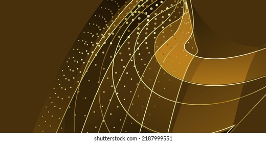 Luxury brown gold background vector
