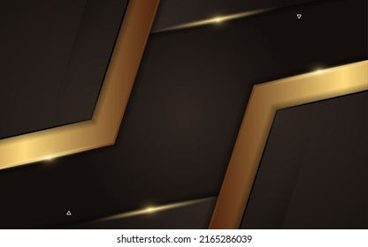 Luxury brown and golden gradient background