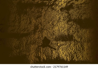 Luxury brown, golden metal gradient background with distressed metal plate texture. Vector illustration