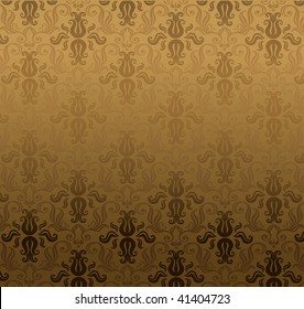 Luxury brown ornamental pattern