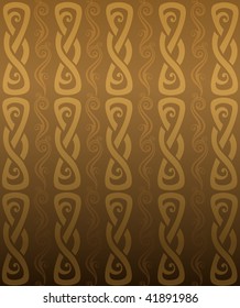 Luxury brown ornamental pattern