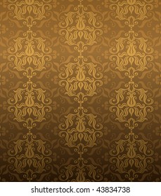Luxury brown ornamental pattern