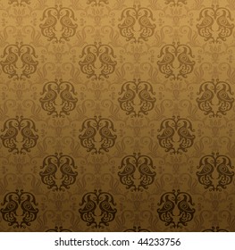 Luxury brown ornamental pattern