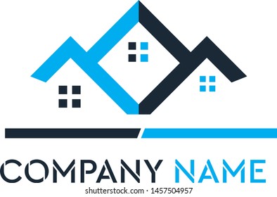 Luxury Building Construction Company Logo Vector Stock Vector (Royalty ...