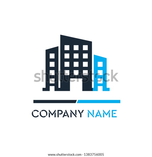 Luxury Building Construction Company Logo\
Vector illustration