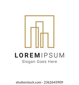 Luxury Building Logo Design Real Estate Logotype