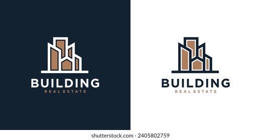 Luxury building logo design vector