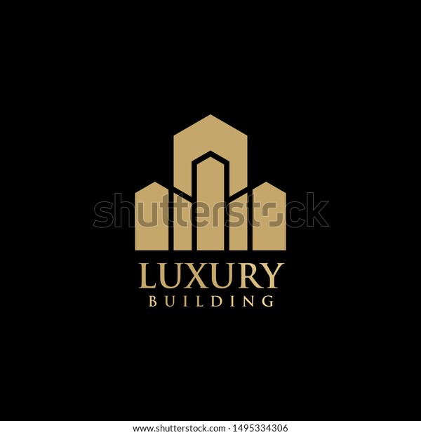 Luxury Building Logo Design Vector Template Stock Vector (Royalty Free ...