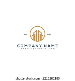 
luxury building vintage logo business
