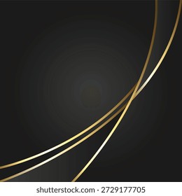 Fundo de negócios de luxo com gradientes pretos suaves com linhas de ouro brilhante e reflexões de luz sutis. Estilo corporativo moderno com uma estética de marca premium. Composição limpa e de alta resolução, sem texto, ideal para apresentações, publicidade, marcas digitais e materiais de marketing de luxo.