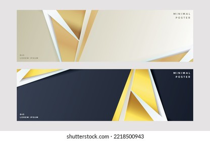 Luxury business banner background Free Vector Image