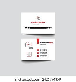 Luxury Business Card Back To Back Professional Card design Vector template