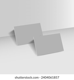 Luxury business card branding mockup front and back