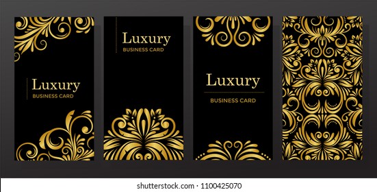 Luxury Business Card Design Flourish Ornament Stock Vector Royalty Free 1100425070