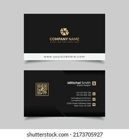 luxury business card design, minimalist business card template design 