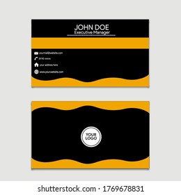 Luxury business card design template Modern business card design - vector