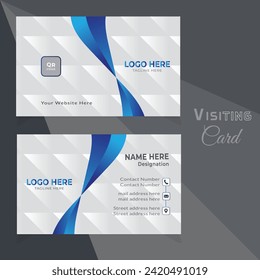 Luxury business card design template, Clean professional business card template, visiting card, business card template.