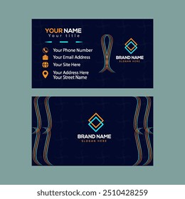 Luxury business card design template.