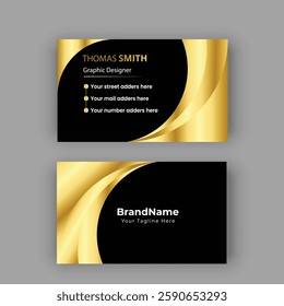 Luxury business card design template.