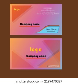 luxury business card with latest design