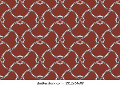 Luxury business card and silver vintage ornament logo template.  Retro  elegant  flourishes ornamental frame design and pattern background. Volumetric metal mosaic on a colored background. 
