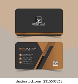 Luxury business card template design and name card , template card with mockup.