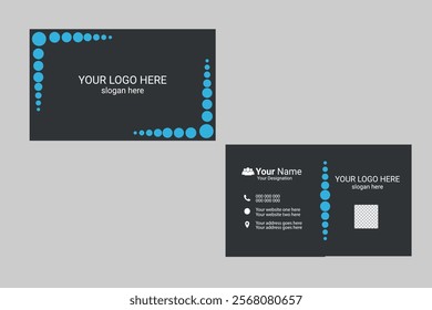 Luxury Business Card Template Vector File.  Simple Clean Design Template. Vector Illustration.