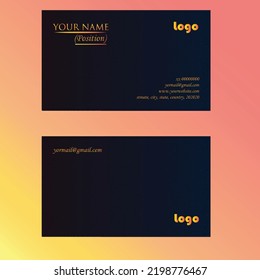 luxury business card with texture background
