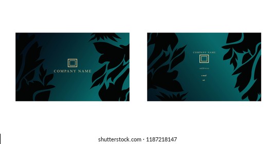 luxury business card vector