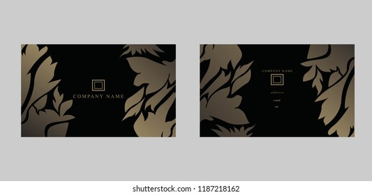 luxury business card vector