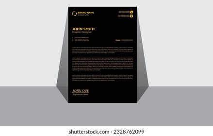 Luxury Business Letterhead Design Template