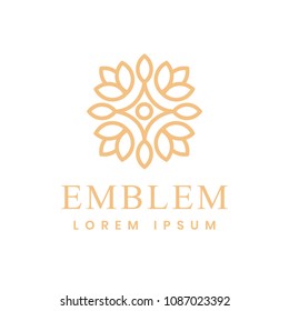 Lujo, Negocios, Royal, Decoración, Logo Boutique. Icono del interior. Moda, Joyas, Salón De Belleza, Logo Del Hotel. Cosméticos, Logotipo Spa. Logo del Resort and Restaurant. emblema ornamental.