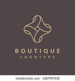 Luxury, Business, Royal, Decoration, Boutique Logo. Interior Icon. Fashion, Jewelry, Beauty Salon, Hotel Logo. Cosmetics, Spa Logo. Resort and Restaurant Logo. Ornament emblem.