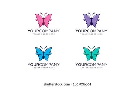 Luxury butterfly for logo design concepts	